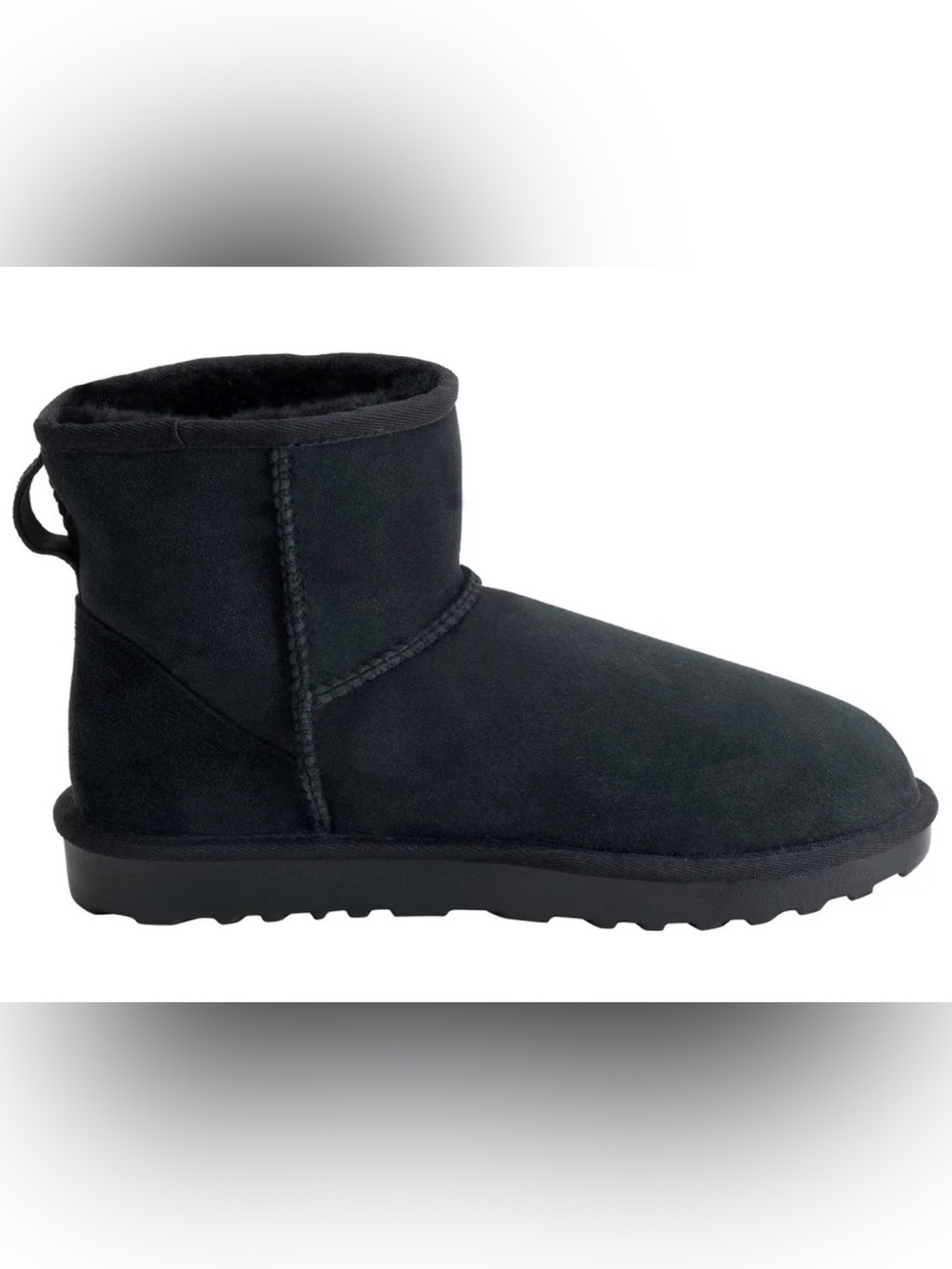 Kirkland Signature Women's Black Shearling Boots Suede Size 11 M US